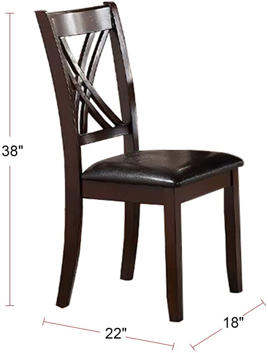 7 piece Dining Set Dining/ Table 6 Side Chairs Clean Espresso finish