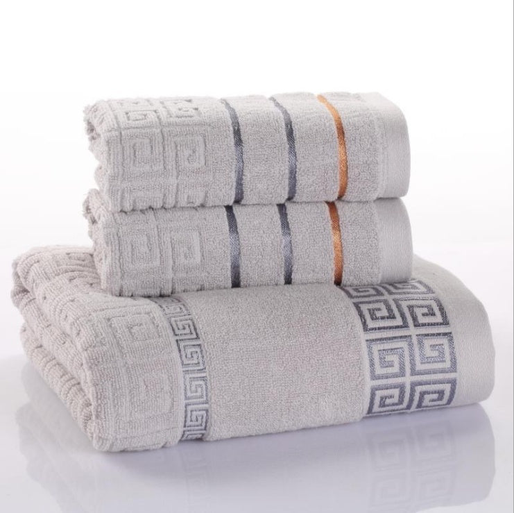 Three Piece Cotton Towel Set