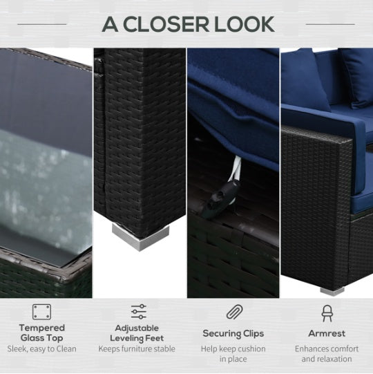 Blue Outdoor Sofa
