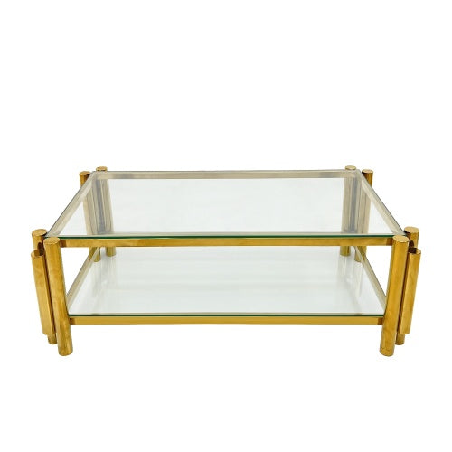 Modern Stainless Steel Coffee Table Set Set Of 3