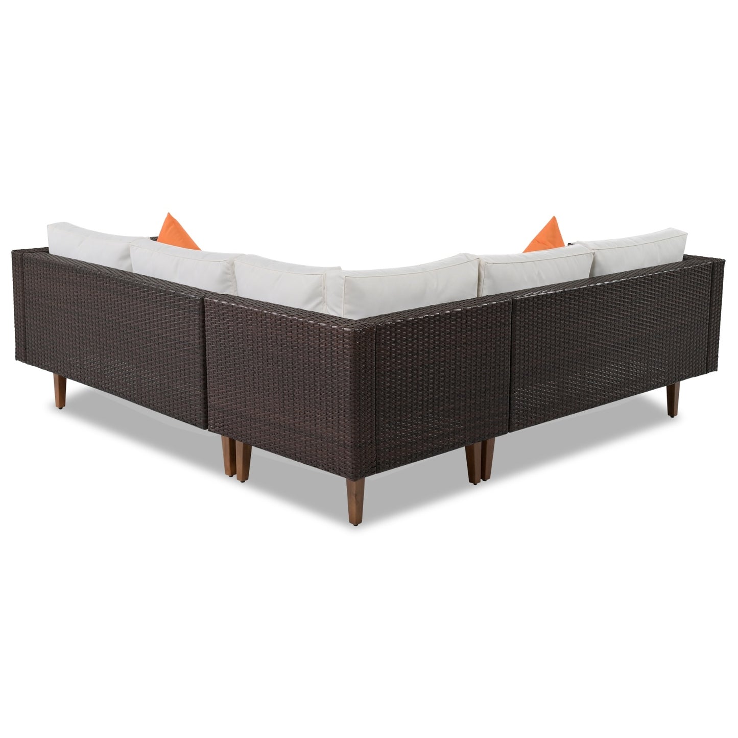 4 Piece Outdoor Wicker Sofa Set