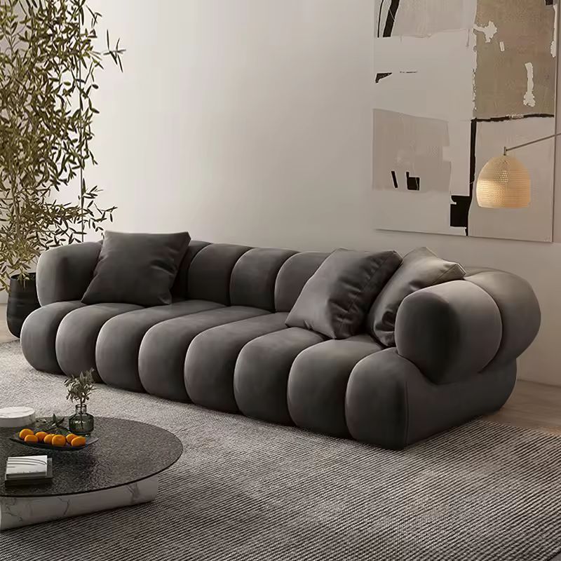 Large Velvet Modern L Shape Modular Sectional Sofa Couch Set