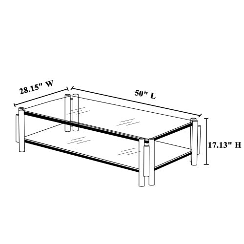 Modern Stainless Steel Coffee Table Set Set Of 3