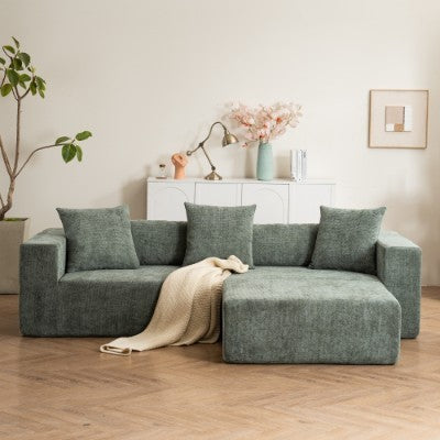 Modular Cross section With L-shaped Lounge Chair / Cloud Sofa