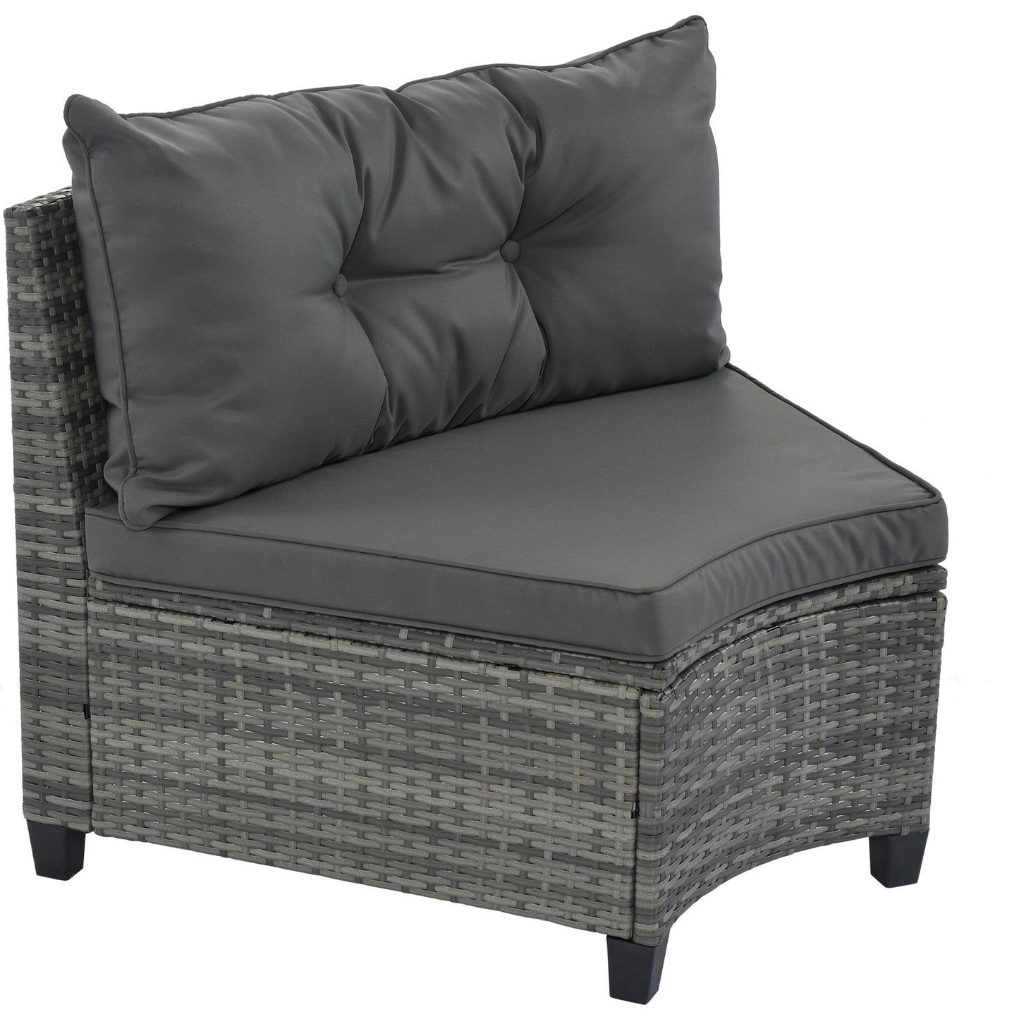 8 Piece Outdoor Wicker Round Sofa Set