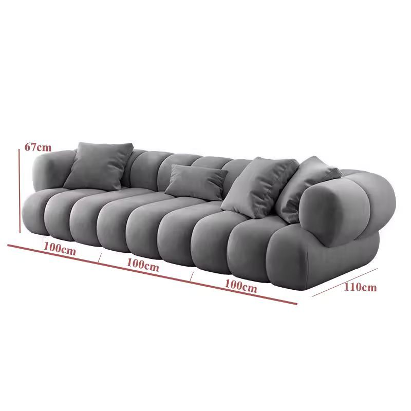 Large Velvet Modern L Shape Modular Sectional Sofa Couch Set