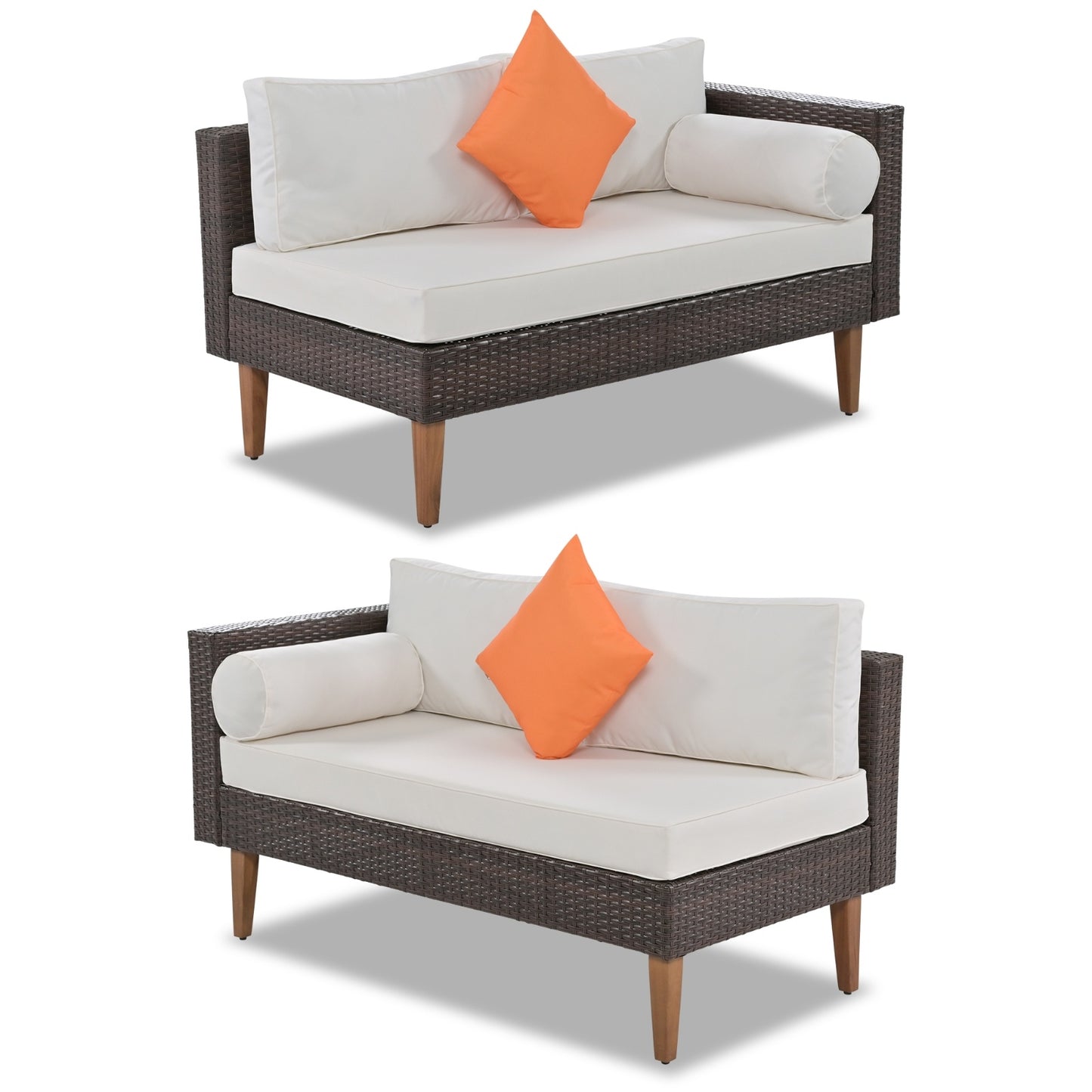 4 Piece Outdoor Wicker Sofa Set