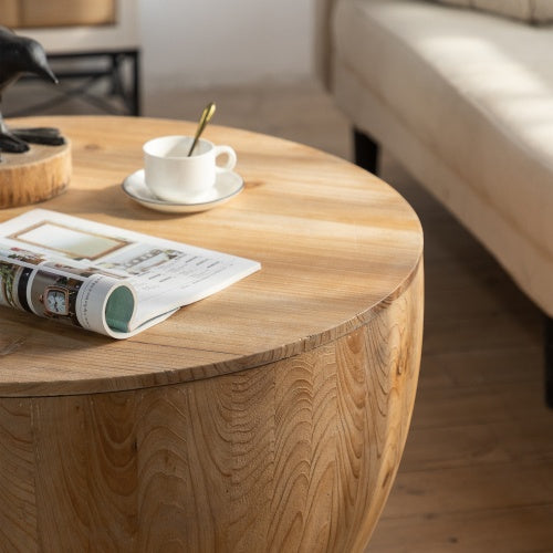 Vintage Style Bucket Shaped Coffee Table Set