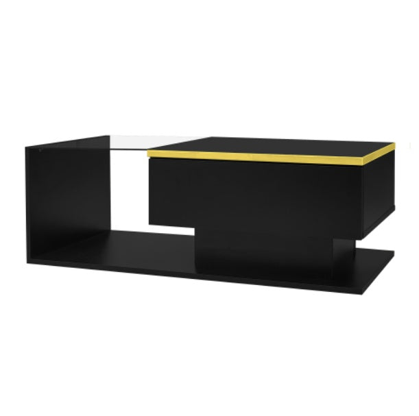 Long Coffee Table, High-Gloss White.