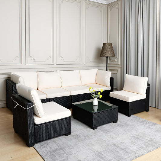 Seven Piece Sofa Set Table With Sofa Chair