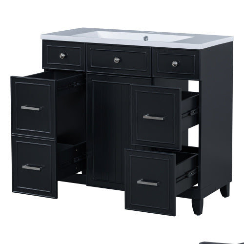 Bathroom Vanity Cabinet With Sink Top Combo Set