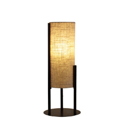 Modern Upright Beige Linen Drum