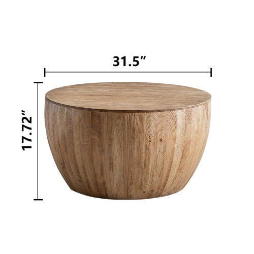 Vintage Style Bucket Shaped Coffee Table Set