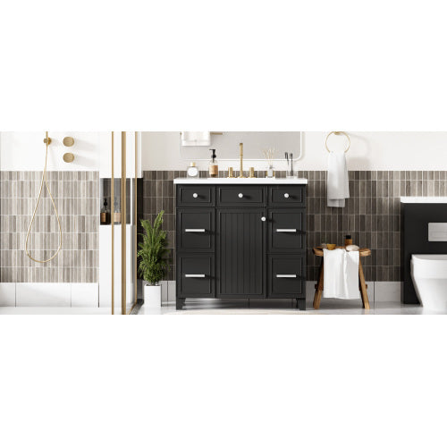 Bathroom Vanity Cabinet With Sink Top Combo Set