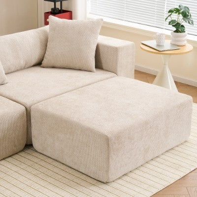 Modular Cross section With L-shaped Lounge Chair / Cloud Sofa