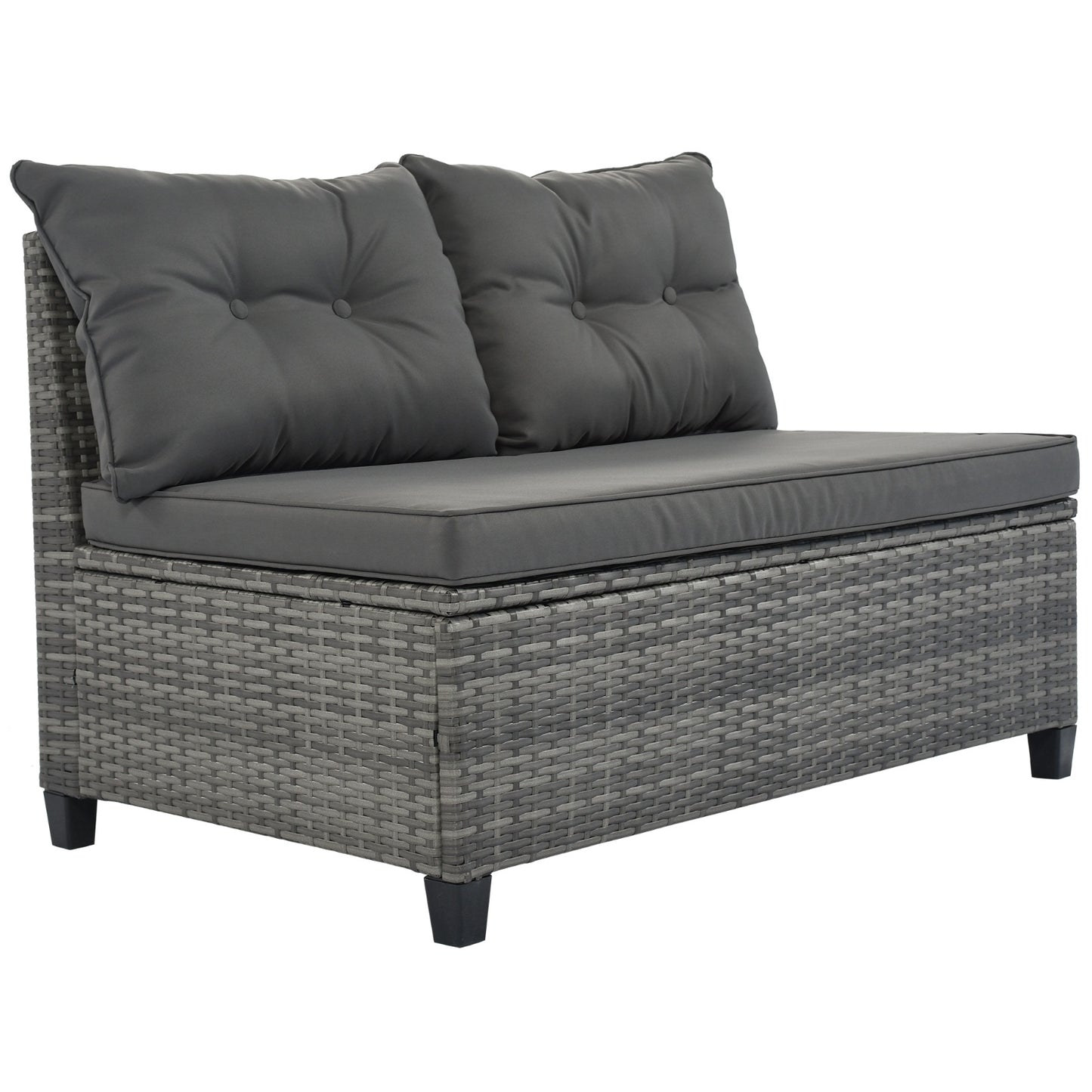 8 Piece Outdoor Wicker Round Sofa Set