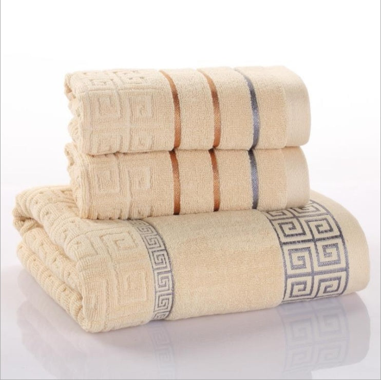 Three Piece Cotton Towel Set