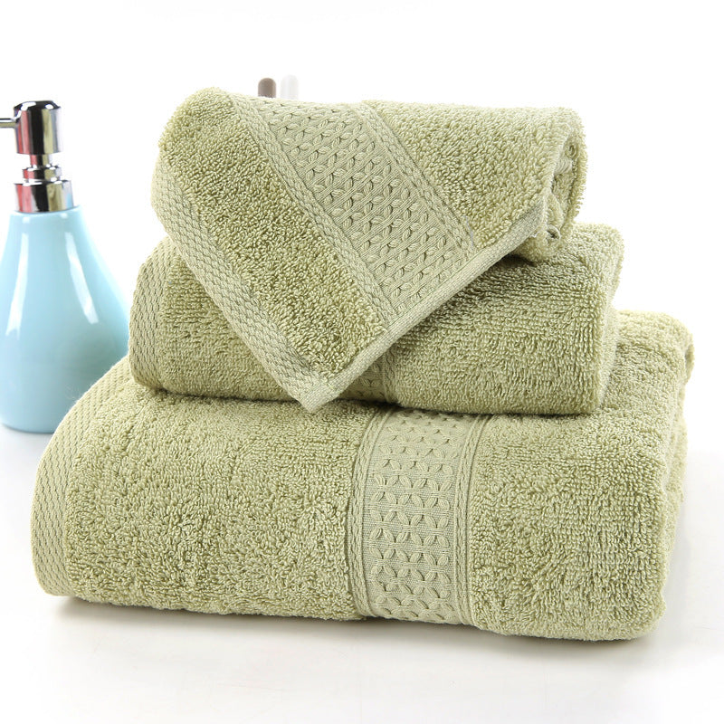 Cotton Three Piece Towel Set