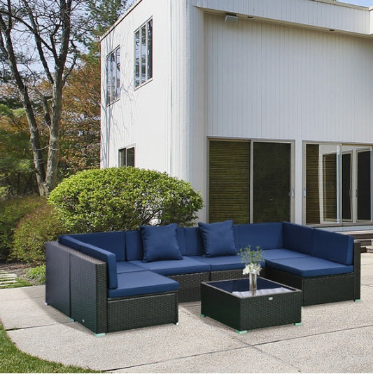 Blue Outdoor Sofa