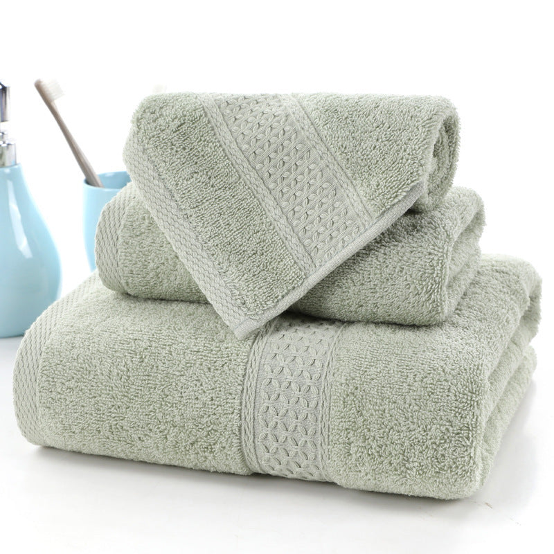 Cotton Three Piece Towel Set
