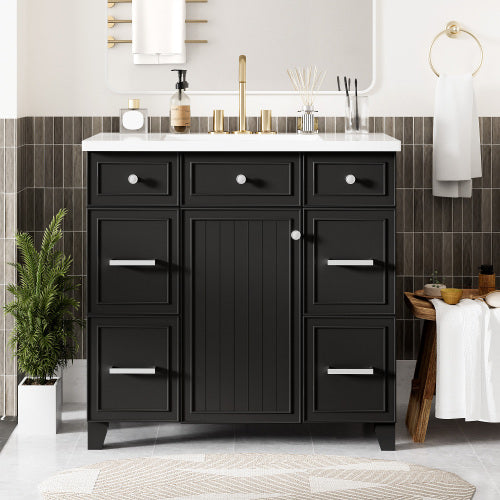 Bathroom Vanity Cabinet With Sink Top Combo Set