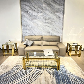 Modern Stainless Steel Coffee Table Set Set Of 3