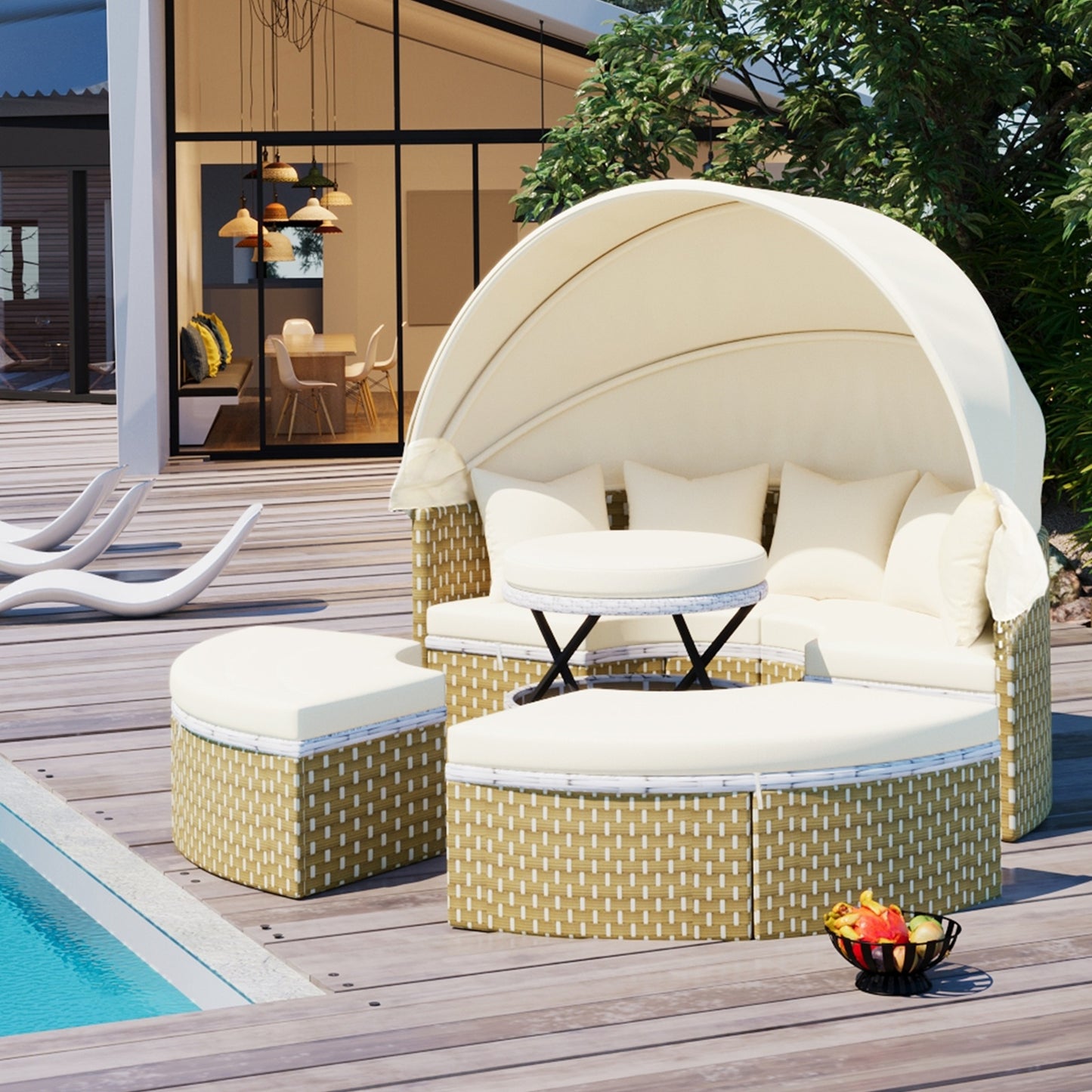 Patio Round Outdoor Sectional Sofa