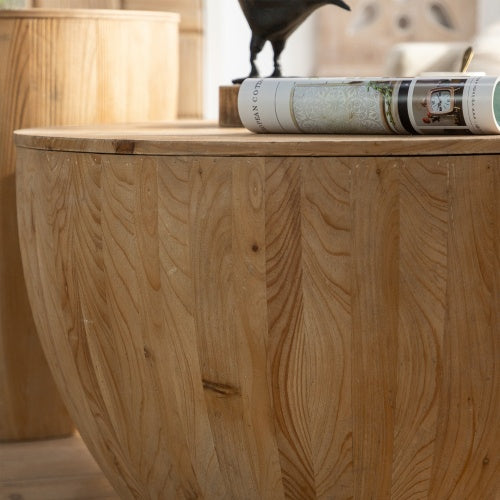 Vintage Style Bucket Shaped Coffee Table Set